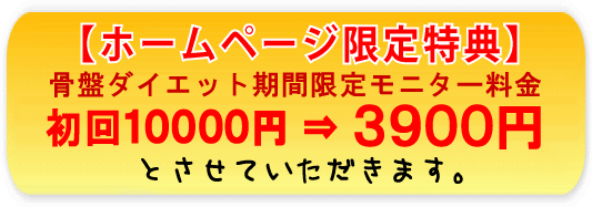 骨盤ダイエットホームページ特典